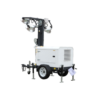 Tour d'éclairage LED mobile diesel pour l'exploitation minière, remorque avec mât haut, alimentation CC, haute qualité, durable - Product Image 4