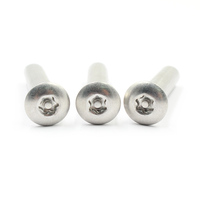 Vis de connexion pour meubles à tête plate Torx en acier inoxydable et embouts cylindriques M3 M4 M5 M6 M8 M10, rivets de fixation pour meubles