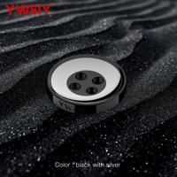 Boutons en résine métallique contrastée de style disque 3D YWEIY de qualité supérieure, personnalisables avec logo, pour vêtements, chemises et robes – Vente en gros