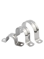 Collier de serrage métrique OEM en acier inoxydable à deux trous