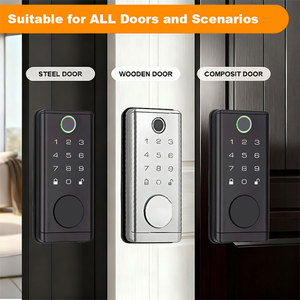 ตัวล็อคประตูกันน้ำกลางแจ้งระบบ WiFi ล็อคประตูอิเล็กทรอนิกส์แบบไร้กุญแจด้านหน้าด้วยแป้นพิมพ์แอปของ <span class=keywords><strong>Tuya</strong></span> สำหรับบ้านโดย <span class=keywords><strong>ttlock</strong></span> - Product Image 3