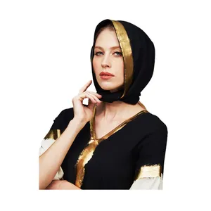 Hijab Modern Middle East Fashion Gold Hijab Luxury Hijab And Contemporary Inspiration New Modern Style Thai Fabric Hot Sale