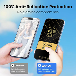 Protector de Pantalla de Vidrio Templado Antiestático, Antiarañazos y Antipolvo HD 2.5D para <span class=keywords><strong>iPhone</strong></span> 16 12 13 <span class=keywords><strong>14</strong></span> 15 y Samsung, Venta al por Mayor de Fábrica - Product Image 5