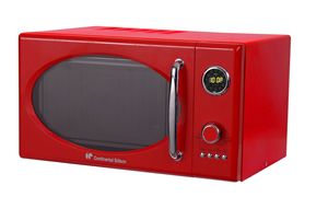 Four à <span class=keywords><strong>micro</strong></span>-ondes numérique avec affichage LED, v, 25L, couleur rouge métallique, rétro - Product Image 3