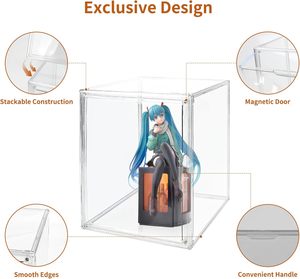 Stackable Clear Sneaker Storage Organizer Magnetic Shoe Display Case Acrylic <b>Box</b> for Shoes - Product Image 2