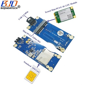 محول وحدة لاسلكية من منفذ USB 2.0 ذو 9 دبابيس للوحة الأم إلى منفذ <span class=keywords><strong>Mini</strong></span> <span class=keywords><strong>PCI</strong></span>-E MPCIe مع حامل بطاقة SIM واحدة إصدار 5.0 لمودم 3G و4G وLTE وWWAN - Product Image 2