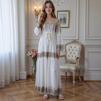 Robe Abaya musulmane modeste avec embellissements en strass et broderies ---- # Abaya, Kaftan, Tunique, Robe, Kimono