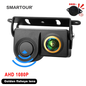 Smartour không thấm nước xe lùi máy ảnh với tầm nhìn ban đêm xe phía sau xem lại Radar đậu xe Cảm biến hỗ trợ đảo chiều 2 trong 1 - Product Image 1