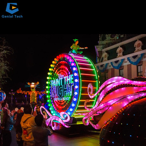 Ccfl65 ngoài trời lễ hội lễ kỷ niệm trang trí Float sợi thủy tinh voi diễu hành nổi - Product Image 6