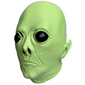 <span class=keywords><strong>Maschera</strong></span> in Latex UFO <span class=keywords><strong>Alieno</strong></span> per Bambini e Adulti - Spaventosa e Divertente per Halloween/Natale, Regalo per Feste in Costume - Product Image 2
