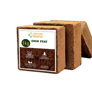 Eco2go Vietnam Fibra de Coco Comprimida de Bajo Contenido de EC, Bloque de 5 kg, Alta Retención de Agua, Medio de Cultivo Ecológico, No Tóxico, pH - Product Image 1