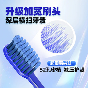 WISDOM Adult Soft Bristle <b>Toothbrush</b> Wide <b>Head</b> 8 Pack Family Use Unisex High Quality Oral Care - Product Image 4