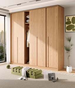 Armario Principal de Estilo Minimalista Contemporáneo con Acabado en Madera de Roble Norteamericano y Amplio Espacio de Almacenamiento - Product Image 4