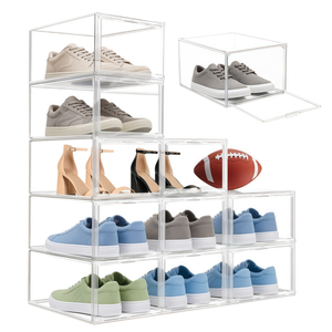 Boîte en acrylique, vitrine transparente anti-poussière pour collections de chaussures, casquettes de baseball, organisateur de chapeaux - Product Image 5
