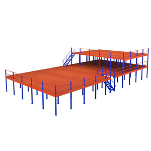 Công nghiệp lửng <span class=keywords><strong>Loft</strong></span> kệ-nhiệm vụ nặng nề kho lưu trữ Kệ hệ thống với điều chỉnh Pallet giá dầm - Product Image 5