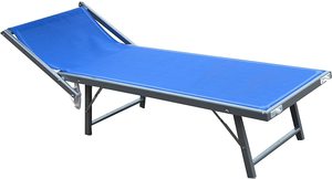 Tumbona plegable para exteriores, tumbona de <span class=keywords><strong>playa</strong></span> con respaldo ajustable y toldo - Product Image 2