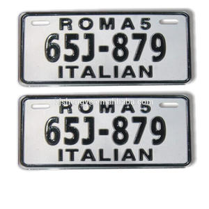 Venta directa de fábrica, diseño personalizado reflectante, placa de matrícula de coche impresa en relieve - Product Image 3