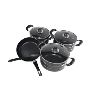 Không Dính Cổ Phiếu Lớn Nồi Sâu Soong Cookware Set Nấu Ăn Nồi Set