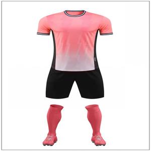 100% Polyester Fußball anzug Männlich Weiblich Erwachsener Großhandel Wärme übertragung Gedruckte Wettkampf trainings uniform - Product Image 5
