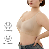 Soutien-gorge pour femmes en gros d'usine, soutien-gorge solide pour gros seins, taille plus, style quotidien, soutien-gorge confortable, push-up, sans couture pour femmes