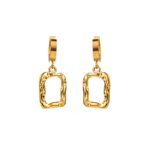 Boucles d'oreilles hypoallergéniques uniques et délicates en acier inoxydable 316L plaqué or 14k 18k, motif cactus, pour femmes - Product Image 5