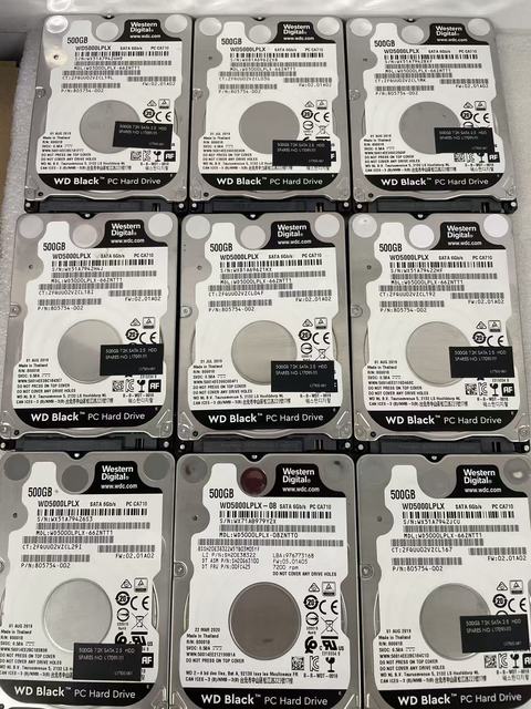 2.5-inch mechanical hard drive, 500GB