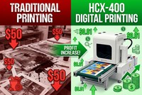 Printer Kertas Digital Otomatis HCX New One Pass 1200dpi Nozzle HP Tinggi 10cm Tinta Ramah Lingkungan Desktop untuk Kayu Kanvas Kotak