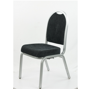 Chaise de banquet d'hôtel en aluminium durable avec dossier flexible connecteur métallique portable vente en gros pour mariage à la ferme - Product Image 3