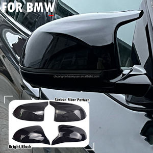 غطاء مرآة الرؤية الخلفية أسود بتصميم <span class=keywords><strong>M</strong></span> لسيارات BMW F25 X3 F26 X4 F15 X5 F16 X6 غطاء مرآة خلفية 2014 2015 2016 2017 2018 - Product Image 3