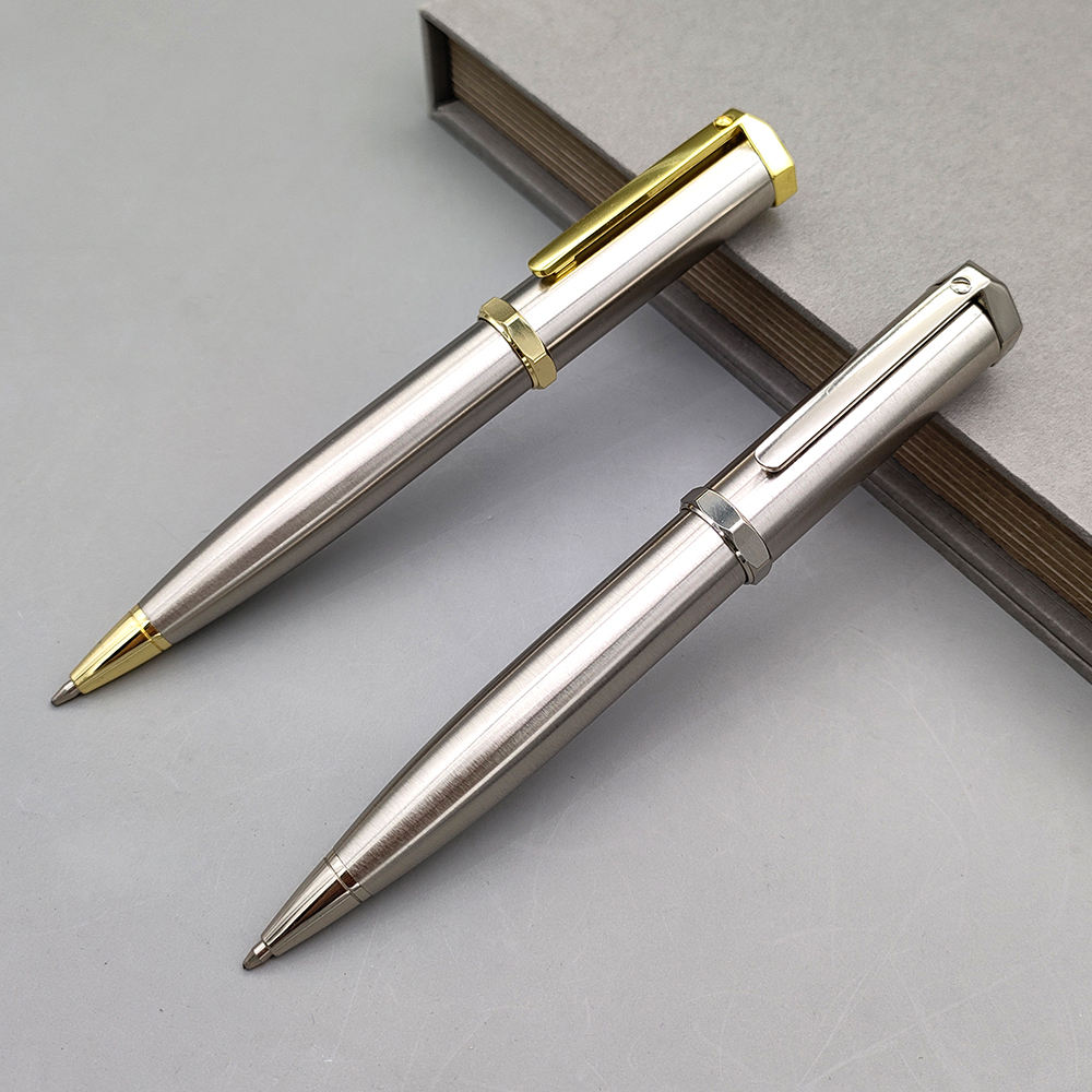 Luxury Roller Pens Diamond Top Hexagonal Middle Circle Luxury Pens for Men  Gift Set Metal ballpoint Pen with logo