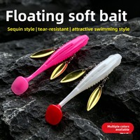 Leurre souple HUAYU 14cm/10cm pour la pêche au grouper en eau salée, en plastique, sans hameçons, pour la capture de gros poissons