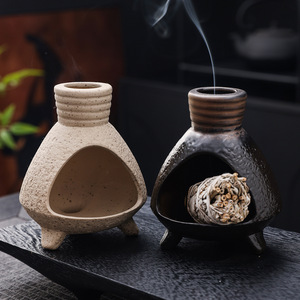 Plateau <span class=keywords><strong>d</strong></span>'encens en <span class=keywords><strong>bois</strong></span> sacré et herbes sacrées péruviennes, brûleur <span class=keywords><strong>d</strong></span>'encens artistique, support pour table basse de salon - Product Image 4