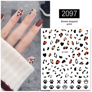 Decoración de <span class=keywords><strong>Uñas</strong></span> DIY, Calcomanías de <span class=keywords><strong>Uñas</strong></span> de PVC Delgadas con Patrón de Leopardo 3D, Adhesivos Autoadhesivos con Estampado <span class=keywords><strong>Animal</strong></span>, Resistentes al Agua y No Tóxicos - Product Image 4