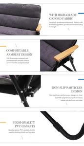 Chaises de plage pliantes pour 2 personnes, cadre métallique, mobilier d'extérieur personnalisé en gros, chaise double de camping relaxante - Product Image 4