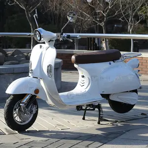 Винтажный Электрический скутер Vespa с двойным дисковым тормозом 72 в 20 Ач со съемной литиевой батареей