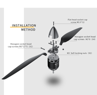 Hélice en carbone T-Motor TF16*8 TF15*8 pour drone planeur, pales haute efficacité pour la cartographie et l'arpentage, pièces de rechange pour aéronefs sans pilote