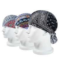 Chapeau Foulard Pirate Unisexe Printemps/Automne Fin Respirant Polyester/Coton Motif Imprimé Pétales de Fleurs Simple Couche