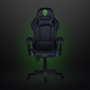 Silla <span class=keywords><strong>Gamer</strong></span> Ejecutiva Ajustable de Cuero Negro para Oficina, Silla Giratoria Reclinable para Niños, Muebles de Oficina de Alemania - Product Image 2