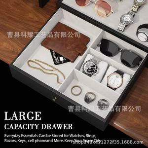 Wooden Perfume <b>Storage</b> <b>Box</b> With <b>Drawers</b> Multi Layer Cosmetics Organizer Solid Wood Watch Jewelry <b>Storage</b> Desktop <b>Drawer</b> - Product Image 4