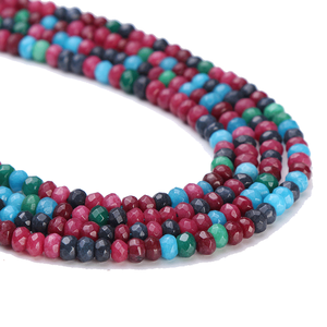 Cuentas de Piedras Preciosas Sueltas de Ojo de Gato y Ágata de Piedra Lunar Arcoíris en Venta, Mineral Pulido de 8 mm, Ojo de Gato Azul y Piedra Lunar de 3 mm - Product Image 5