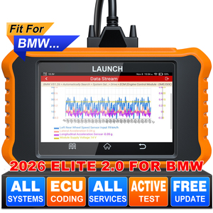 Outil de diagnostic automobile LAUNCH Creader Elite 3.0 BMW, scanner OBDII complet, test actif - Product Image 1