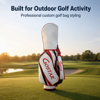 Sac de golf professionnel personnalisé avec cadre supérieur et logo, 14 séparateurs, accessoires de golf, prix d'usine