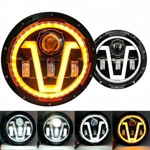 อะไหล่ระบบไฟรถบรรทุกคุณภาพสูง ไฟสปอร์ตไลท์ LED ทรงวี ขนาด 7 นิ้ว 12V 24V ใช้ได้กับรถบรรทุกทุกประเภท - Product Image 5