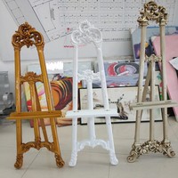 Nouvel Arrivage Professionnel : Chevalet de Mariage Classique Européen Sculpté en Résine, Support d'Exposition Orné pour Extérieur