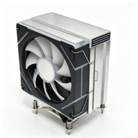 Refroidisseur de processeur 4HY-12B-9YLDG2 120 mm avec 4 caloducs, dissipateur thermique ARGB, ventilateur PWM silencieux, synchronisation RGB pour PC de jeu Intel LGA1700/1851 AM5 AM4