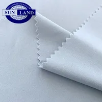 Wit bleekmiddel geverfd Unifi Repreve eco vriendelijke t-shirt doek 100% recycle polyester inslag breien interlock jersey stof