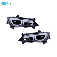 Phares LED avec feux de jour DRL Angel Eye pour voiturette de golf électrique, ensemble de phares avant étanches pour buggy de golf