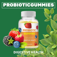 Bonbons gommeux probiotiques naturels OEM pour la santé digestive, l'équilibre du microbiome intestinal, le soutien immunitaire, le bien-être quotidien, complément alimentaire