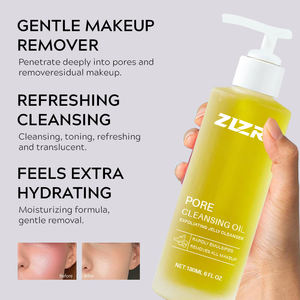 Aceite Limpiador Facial Natural Nutritivo de Aloe Vera, Cúrcuma y Vitamina C 100ml, Desmaquillante Rápido, Antiarrugas, Hidratante, Limpieza Profunda de Poros - Product Image 4