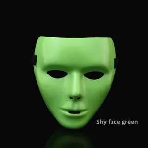 <span class=keywords><strong>Masque</strong></span> Intégral en Plastique Noir pour Fête, Fournitures <span class=keywords><strong>de</strong></span> Fêtes, Carnaval, Bal Masqué, Cosplay, Accessoire d'Halloween et Bricolage DIY - Product Image 3